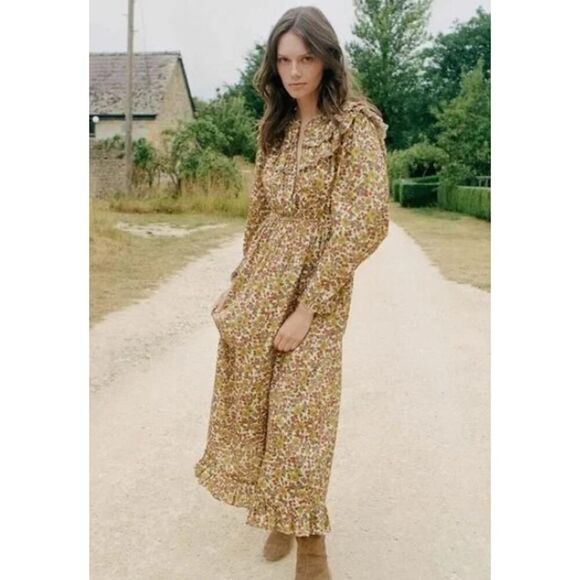 Doen Lauretta Dress in Jennifer Spring Floral Liberty Fabric Sz. XXS - Picture 1 of 10
